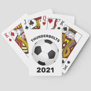 Fußballteam Personalisiert Spielkarten