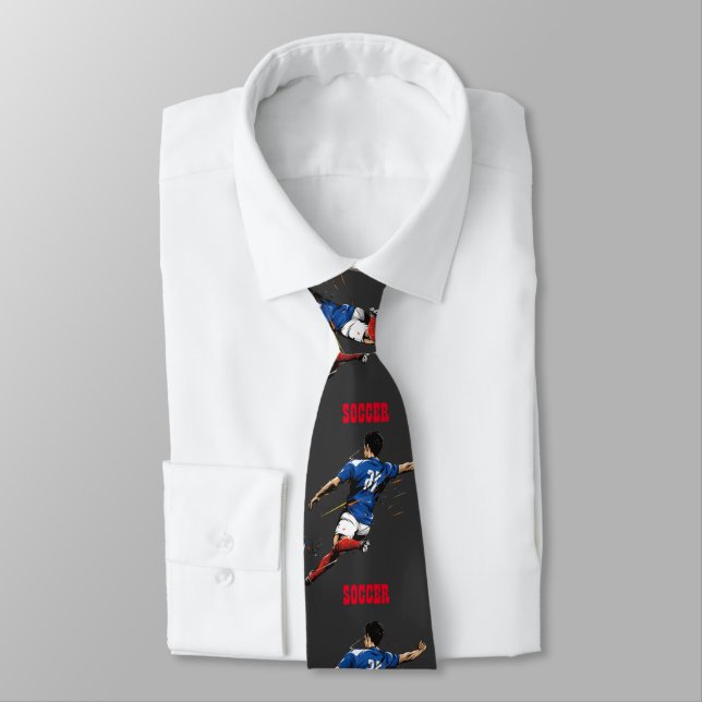 Fußballteam Spieler Neck Tie Krawatte (Gebunden)