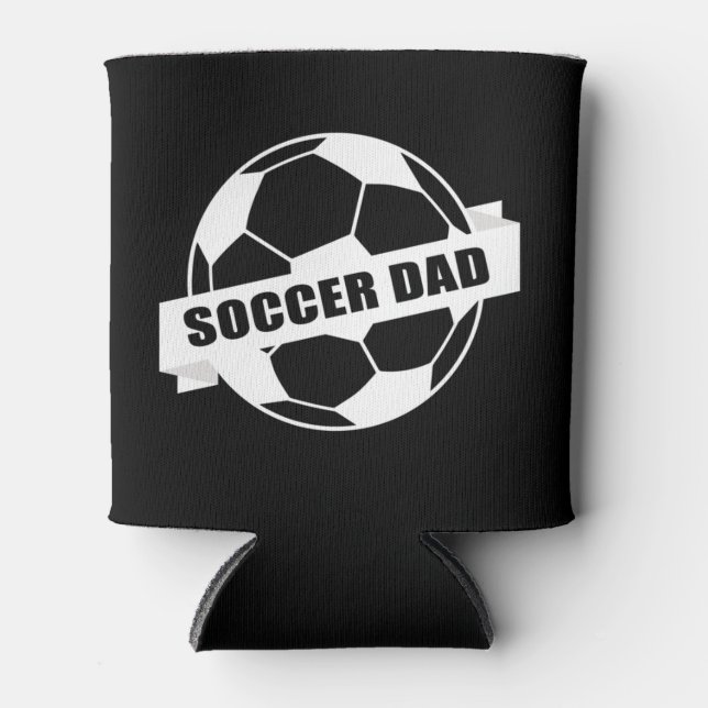 Fußballteam-Vater-Team Spielunterhaltung Dosenkühler (Vorderseite)