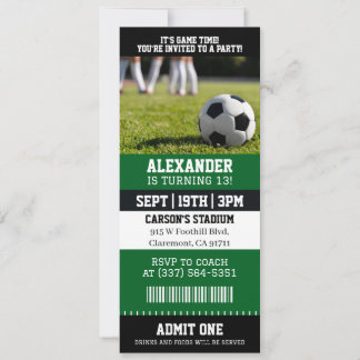 Fußballticket Geburtstag Einladung