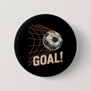 Fußballtor-Feier Vintage-Fußballtor im Netz Button