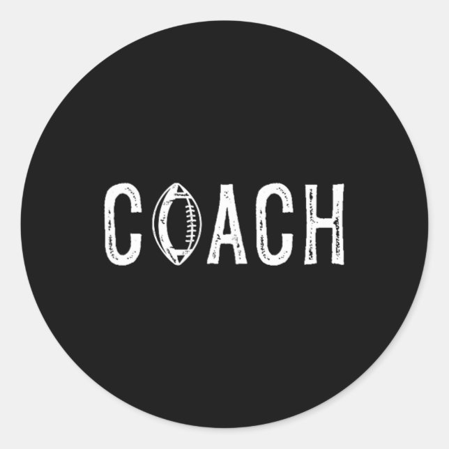 Fußballtrainer 2 runder aufkleber (Vorderseite)