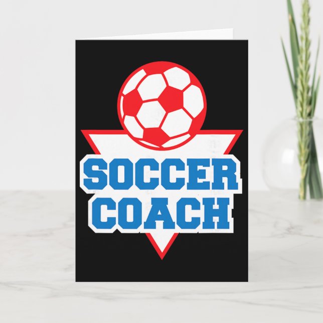 Fußballtrainer Anerkennung  Karte (Vorderseite)