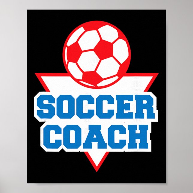Fußballtrainer Anerkennung  Poster (Vorne)