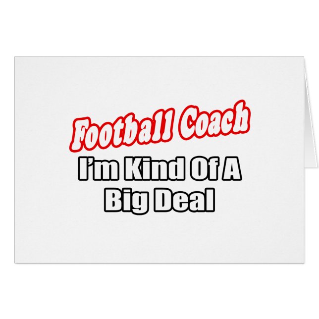Fußballtrainer...Big Deal (Vorderseite (Horizontal))