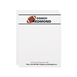 Fußballtrainer Briefbogen