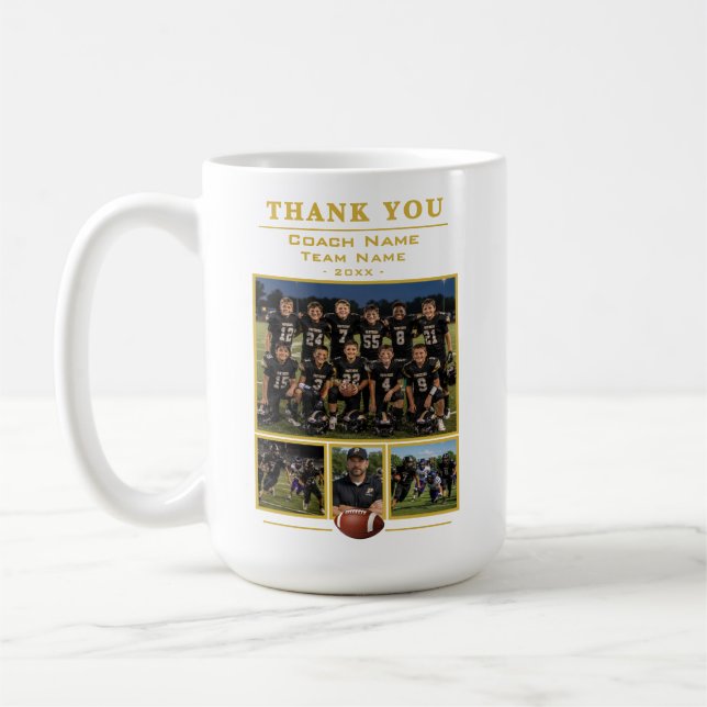 Fußballtrainer Collage Team 4 Foto  Kaffeetasse (Links)