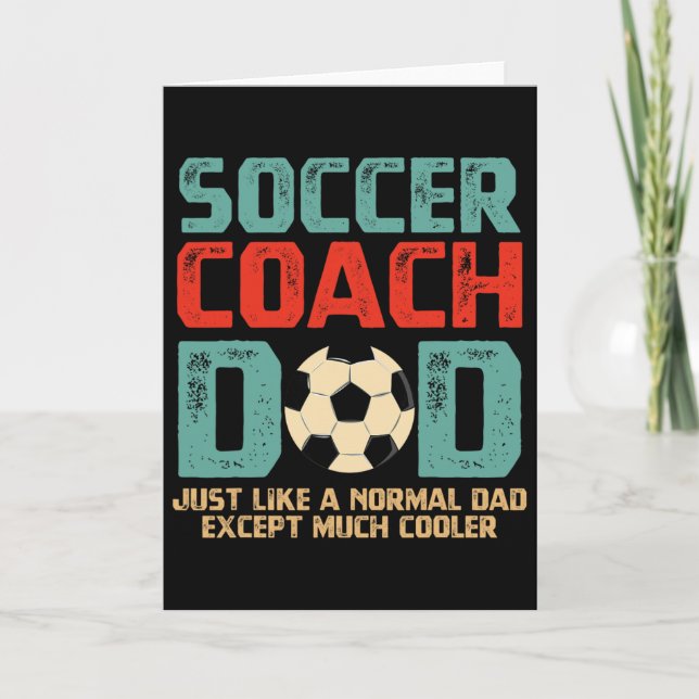 Fußballtrainer Dad  Karte (Vorderseite)