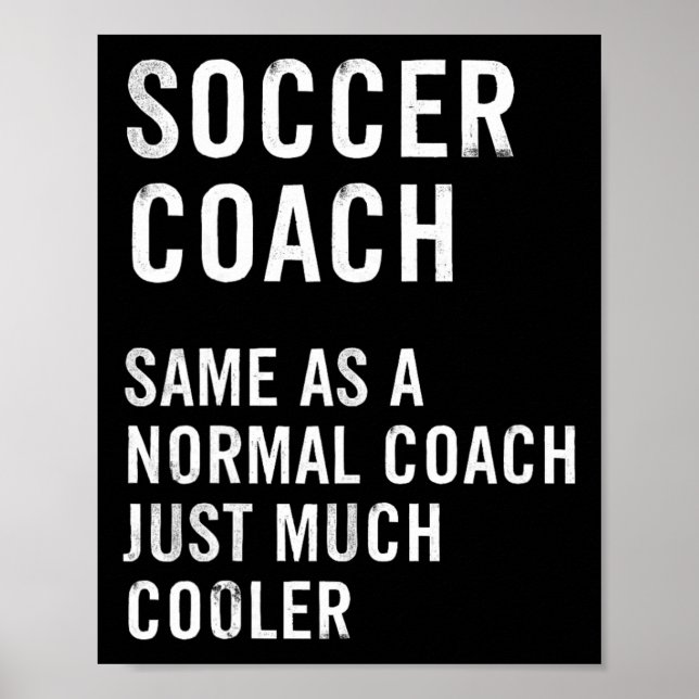 Fußballtrainer Definition lustig Poster (Vorne)
