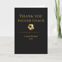 Fußballtrainer Elegant Schwarz Gold Team Würdigung