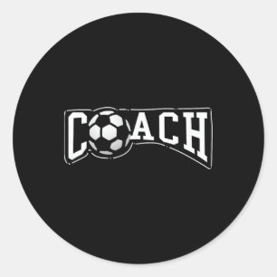 Fußballtrainer-Geschenk - Sport-Coach-Chef Runder Aufkleber