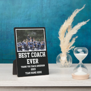 Fußballtrainer-Geschenke vom Team Spieler Foto Ben Fotoplatte