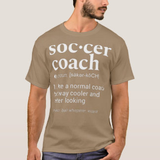 Fußballtrainer Lustige Wörterbuchdefinition Design T-Shirt
