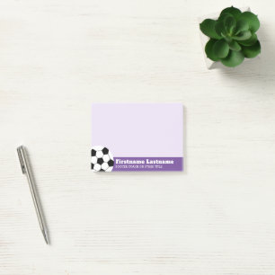 Fußballtrainer oder Lehrer - Moderne Zeichnung Post-it Klebezettel