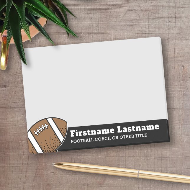 Fußballtrainer oder Lehrer - Moderner Zeichn Post-it Klebezettel (Von Creator hochgeladen)