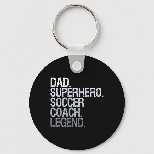 Fußballtrainer Papa  Schlüsselanhänger (Vorderseite)