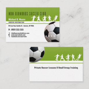 Fußballtrainer-Trainer Sportgeschenke Visitenkarte