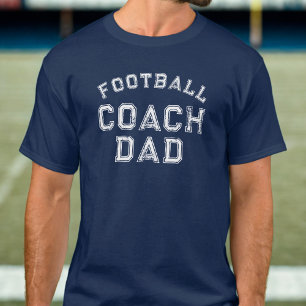Fußballtrainer-Vater individuell abgenutztes Text- T-Shirt