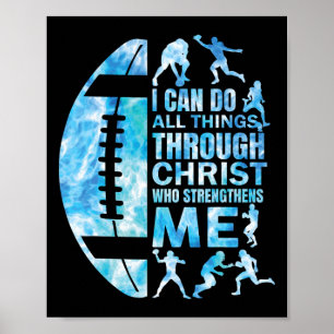 Fußballtrikot Christliche Frauen Jungen Männer Chr Poster