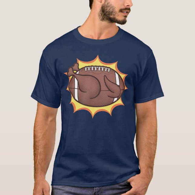 Fußballtruthahn-t T-Shirt (Vorderseite)