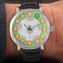 Fußballuhr - mit alten Shirts