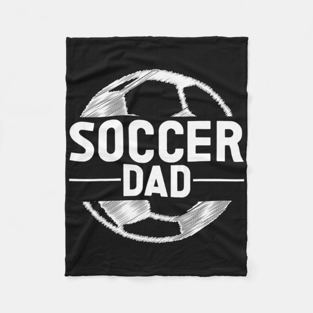 Fußballvater _2  fleecedecke (Vorderseite)