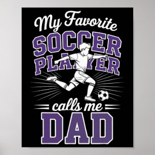 Fußballvater der Jungen Mein Lieblingsfußballspiel Poster
