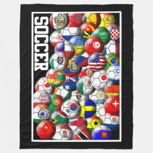 Fußballweltmeisterschaften Fleecedecke