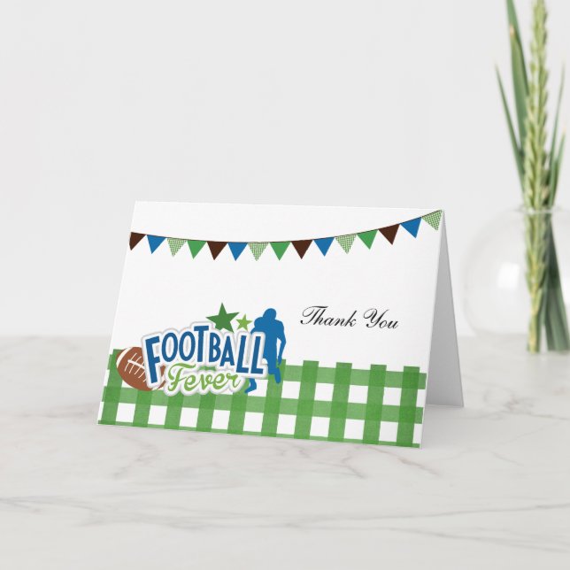 Fußballzeit Dankeskarte (Vorderseite)
