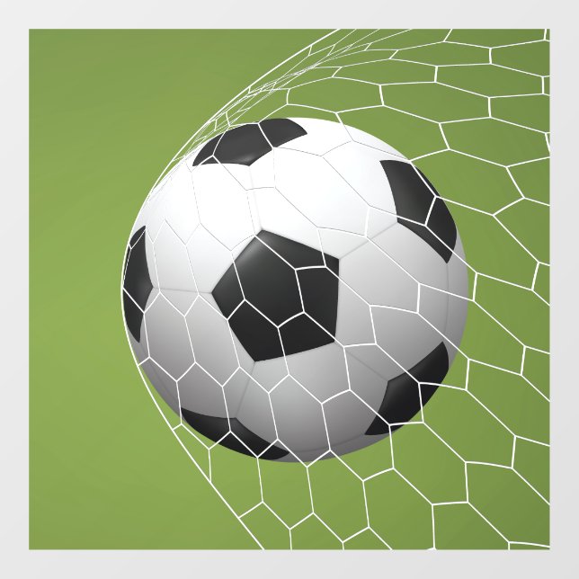 Fußballziel Fensteraufkleber (Blatt)