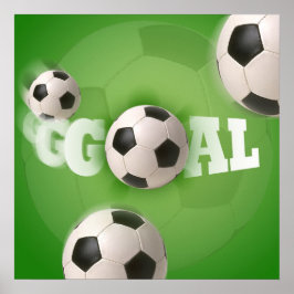Fußballziel - Poster