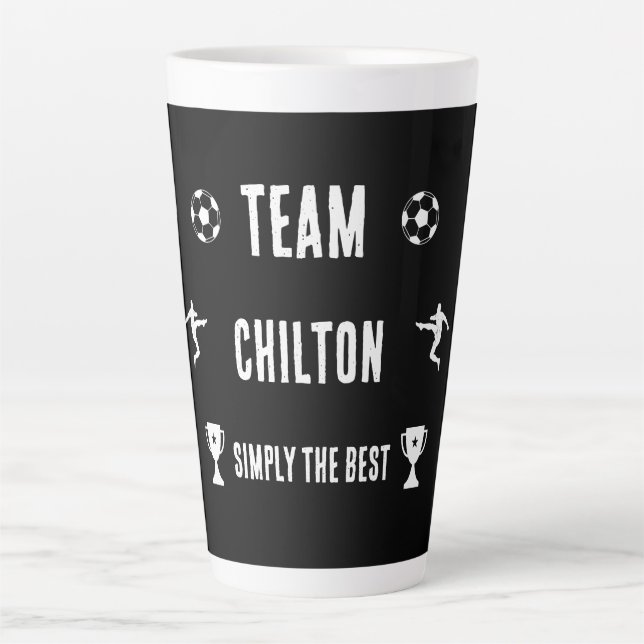 Fußballzubehör Milchtasse (Vorderseite)