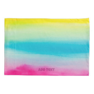 Fußböden-Rainbow-Farben Kissenbezug