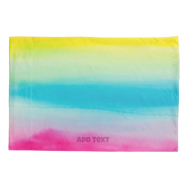 Fußböden-Rainbow-Farben Kissenbezug (Rückseite)
