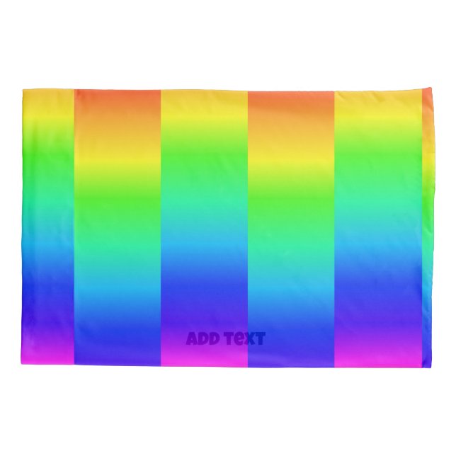 Fußböden-Rainbow-Farben Kissenbezug (Rückseite)