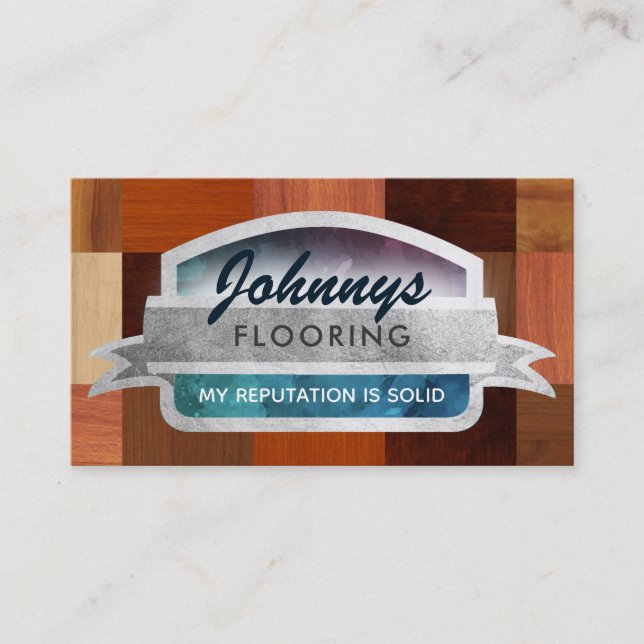 Fußboden Slogans Business Cards Visitenkarte (Vorderseite)