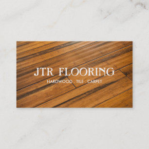 Fußbodenbelag-Hardwood Construction Business Card Visitenkarte
