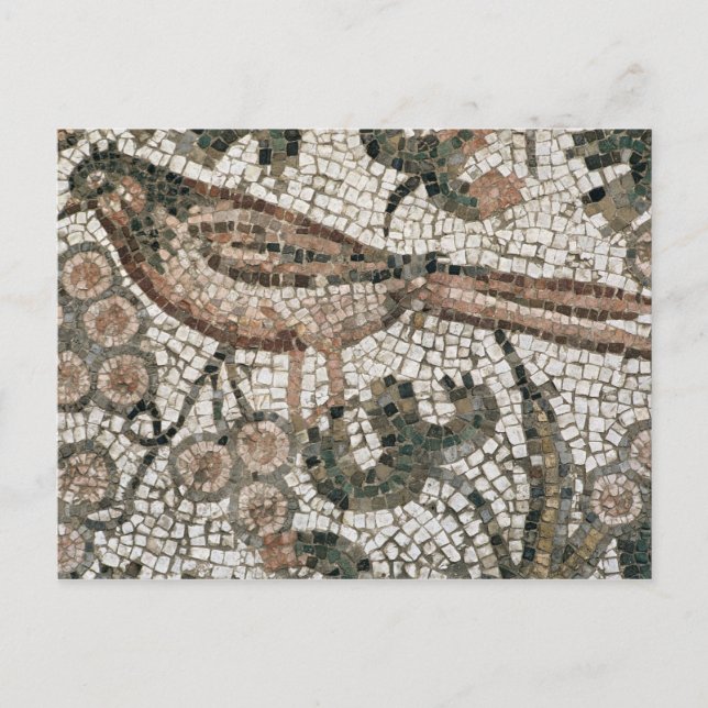 Fußbodenbelag mit einem Vogel, 4. Jh. Postkarte (Vorderseite)
