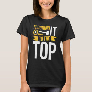 Fußbodeninstallationsprogramm für den professionel T-Shirt