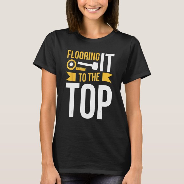 Fußbodeninstallationsprogramm für den professionel T-Shirt (Vorderseite)