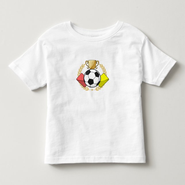 Fußbodenrote und gelbe Karte Trophäe Kleinkind T-shirt (Vorderseite)