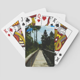Fußbrücke über den Kanadischen Canyon Spielkarten