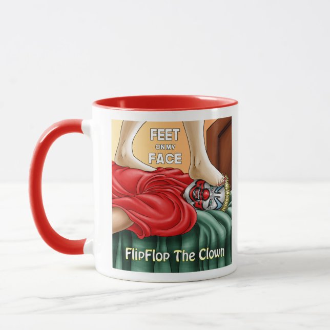 Füße an meinem Gesicht Tasse (Links)