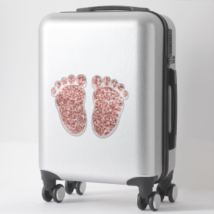 Füße Baby-Rosen-Herzreflexology-Massage-Therapie Aufkleber