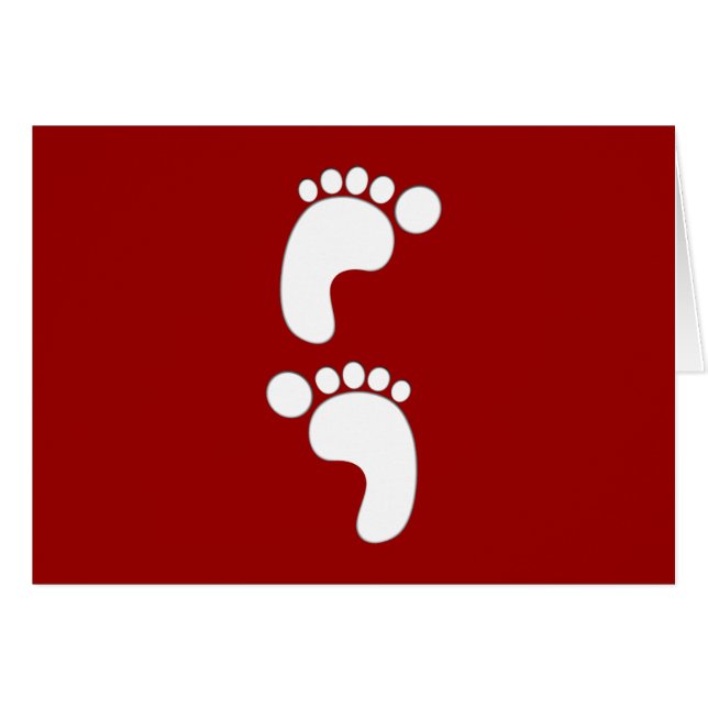 Füsse Fussspuren feet footprints (Vorderseite (Horizontal))