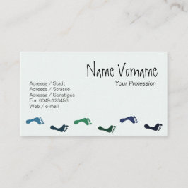 Füße Visitenkarte