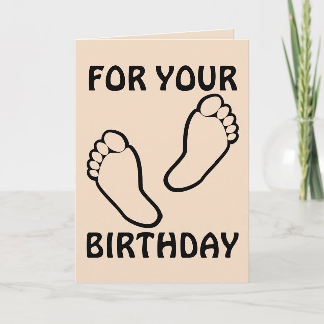 FUSSMASSAGE BIRTHDAKARTE KARTE (Vorderseite)