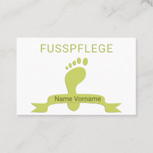 Fusspflege Podologe Visitenkarte