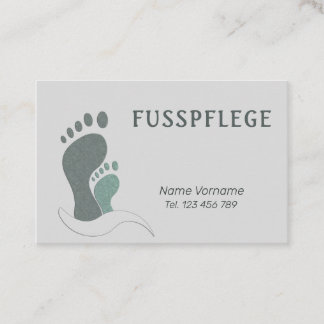 Fusspflege Podologe Visitenkarte