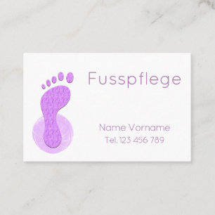 Fusspflege Podologe Visitenkarte